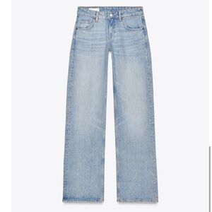 Zara TRF LOW-RISE WIDE LEG JEANS